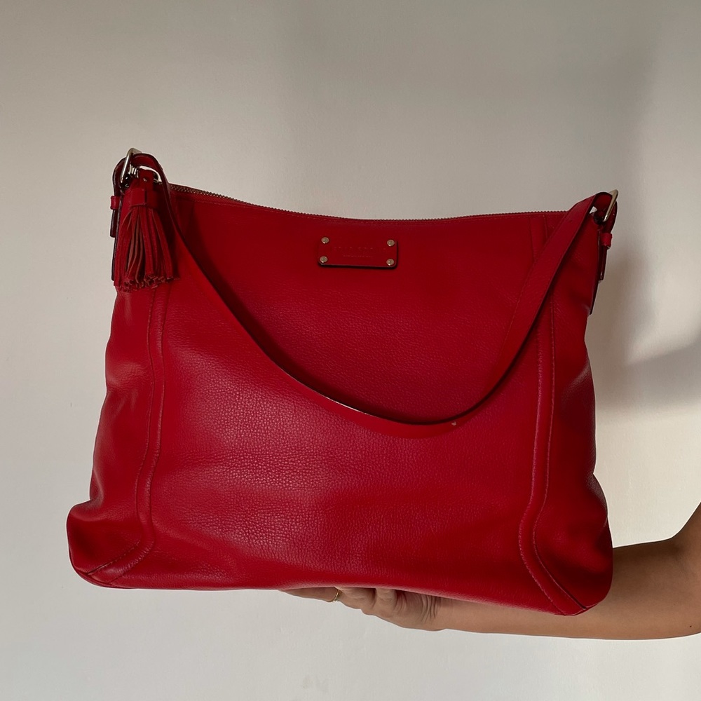 Kate Spade | Cheltenham Large Lucia Shoulder Bag | Persimmon Red